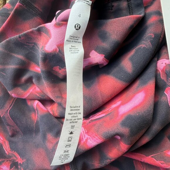NWT Lululemon Align High-Rise 25” Leggings Intensity Pink Blossom Multi Size 4 - Picture 5 of 7